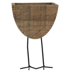Bloempot 17x13x25 cm Bruin Hout Bloempot Binnen