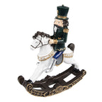Kerstdecoratie Notenkraker 18 cm Groen Polyresin