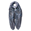 Sjaal Dames Print 90x180 cm Grijs Synthetisch Shawl Dames