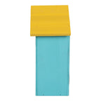 Vogelhuis 15x10x22 cm Blauw Hout