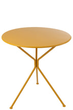 J-Line tafel Tripod Rond - metaal - okergeel - L