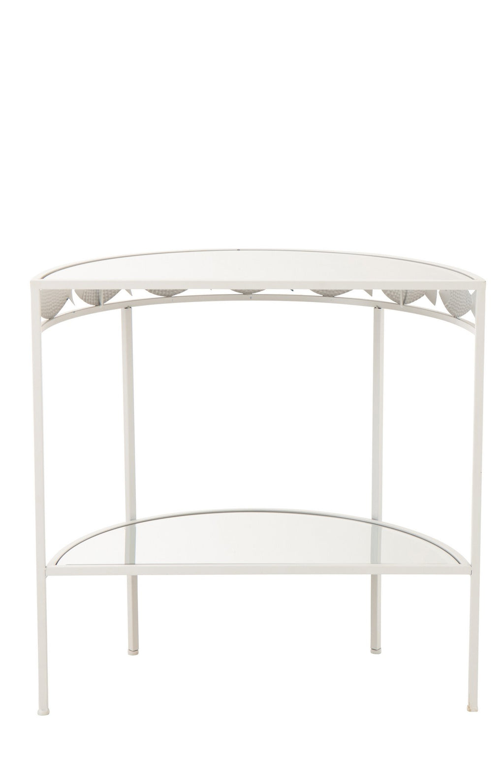 J-Line console Vijs - metaal - lichtblauw/wit