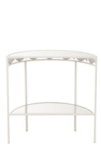 J-Line console Vijs - metaal - lichtblauw/wit