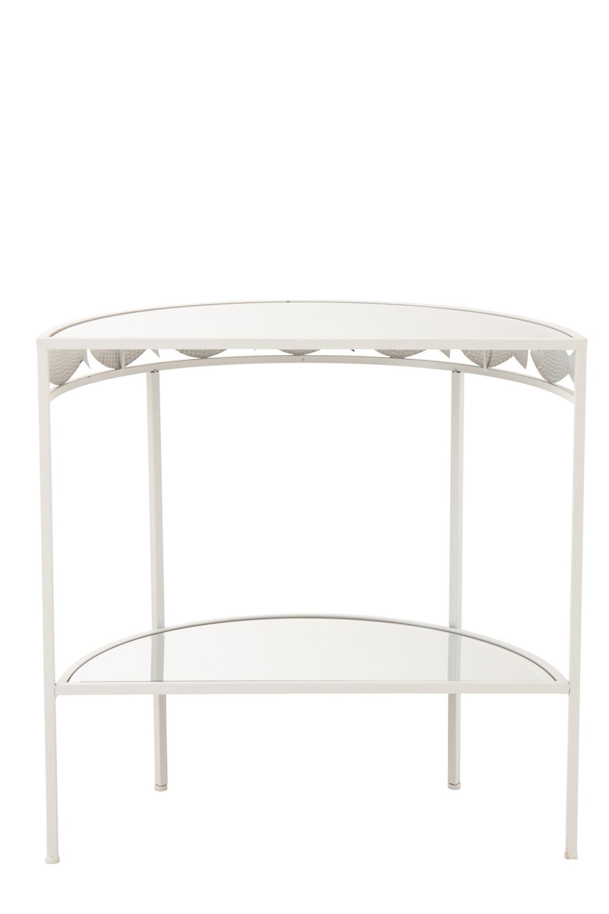 J-Line console Vijs - metaal - lichtblauw/wit