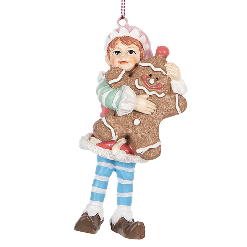 Kersthanger Kabouter 11 cm Bruin Kunststof