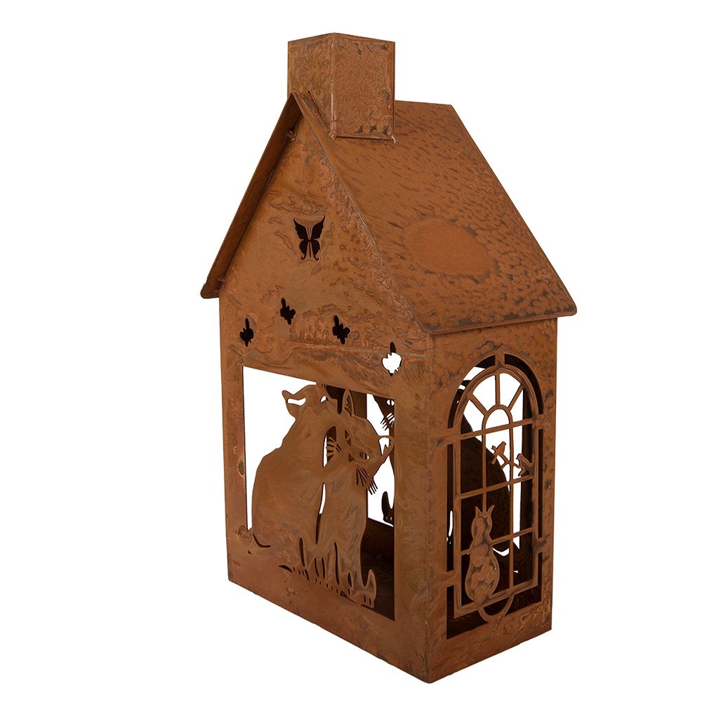 Decoratie Beeld 17x10x28 cm Bruin Metaal