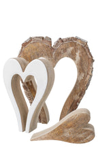 J-Line Hart - mangohout - naturel/wit - L
