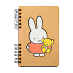 Duurzaam Houten Notitieboek – Komoni – Nijntje met Beer – Miffy with Bear – Gerecycled papier