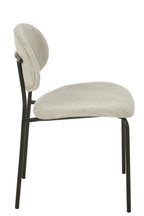 J-Line Eetstoel Textiel/Metaal Beige