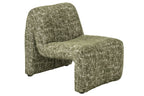 J-Line Chaise longue Margo - multiplex/stof - donkergroen
