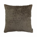 Roos Borduurkussen taupe 45x45cm