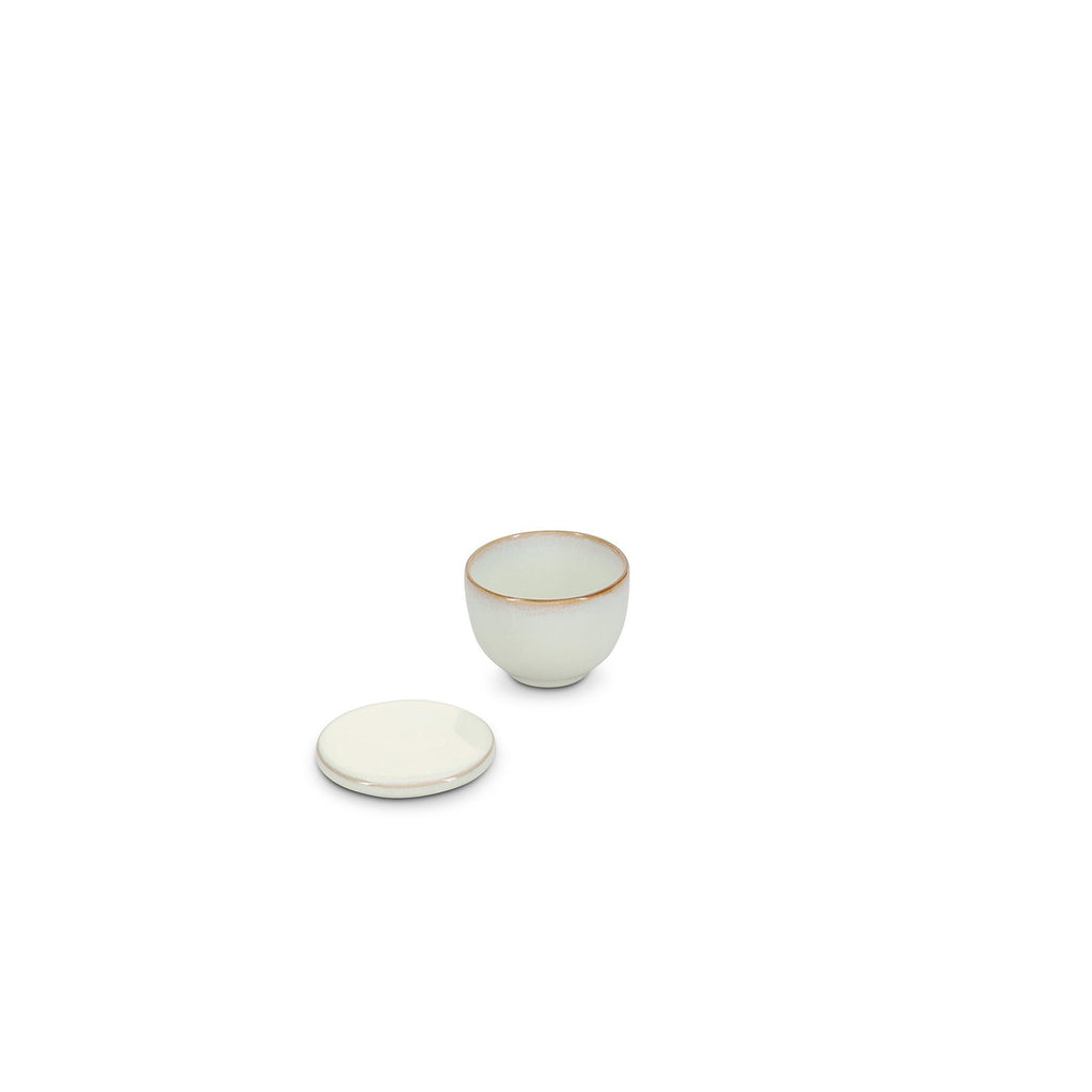 Sugar Pot 10cl met deksel witte ambachtsman