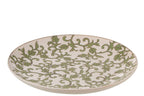 J-Line decoratie Bord Yezi - porselein - groen/wit