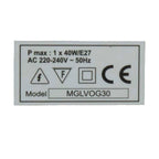 Lampvoet ornament champagne goud 11x11x30cm