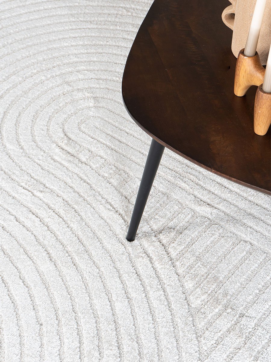 Vloerkleed Ella Cream Rond ø200 cm