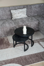 Vloerkleed Ziba Taupe/Creme - 240 x 330 cm