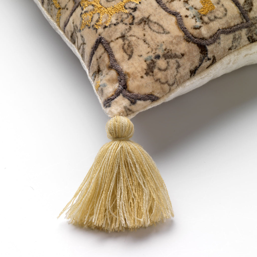 Romain | Kussen | 45x45 cm puimsteen | Beige | Hoii | Met luxe binnenkussen