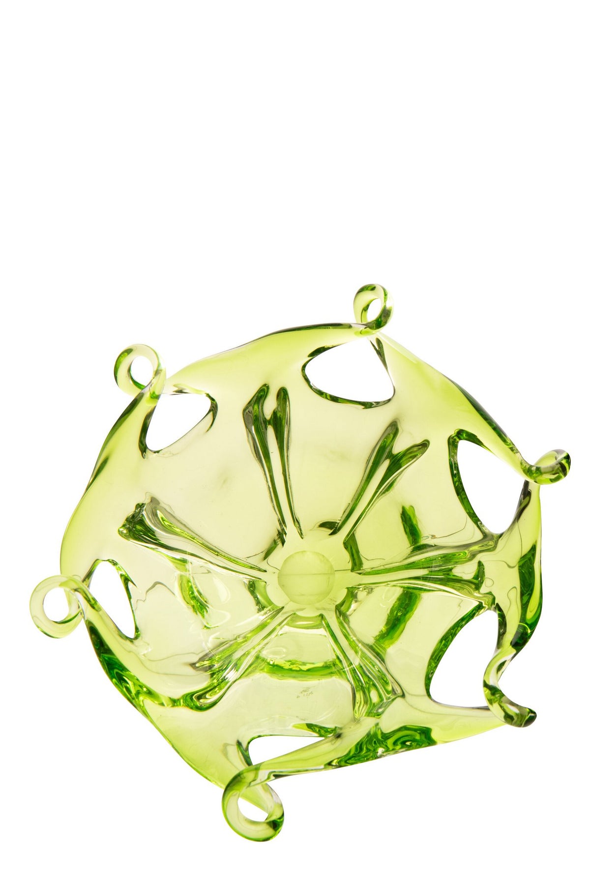 J-Line schaal Deco Serena - glas - groen