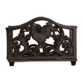 Servettenhouder 17x6x12 cm Bruin Metaal