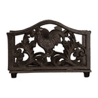 Servettenhouder 17x6x12 cm Bruin Metaal