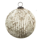 Kerstbal Ø 20 cm Beige Glas Kerstdecoratie