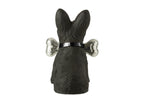 J-Line decoratie Schotse Terrier + Bot - polyresin - zwart