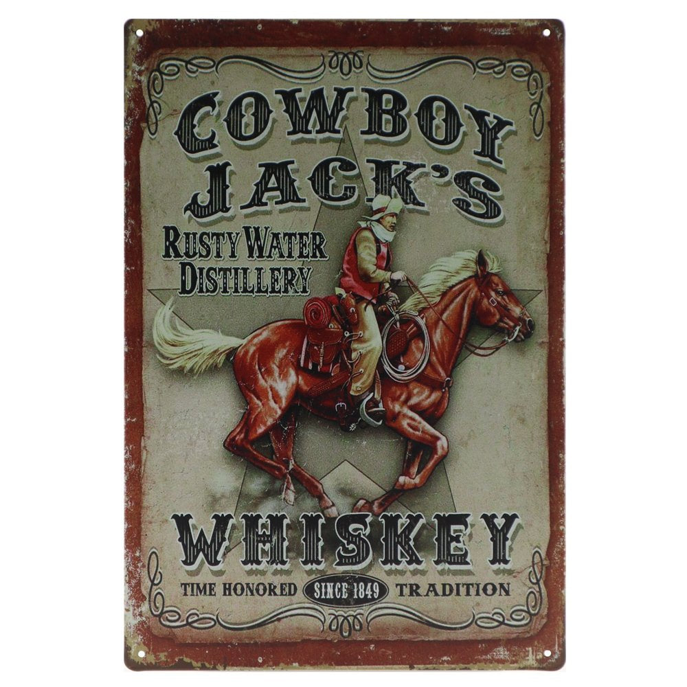 Cowboy Jack's Retro Wandbord 30x20