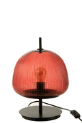 J-Line tafellamp Oasis - glas - rood - small