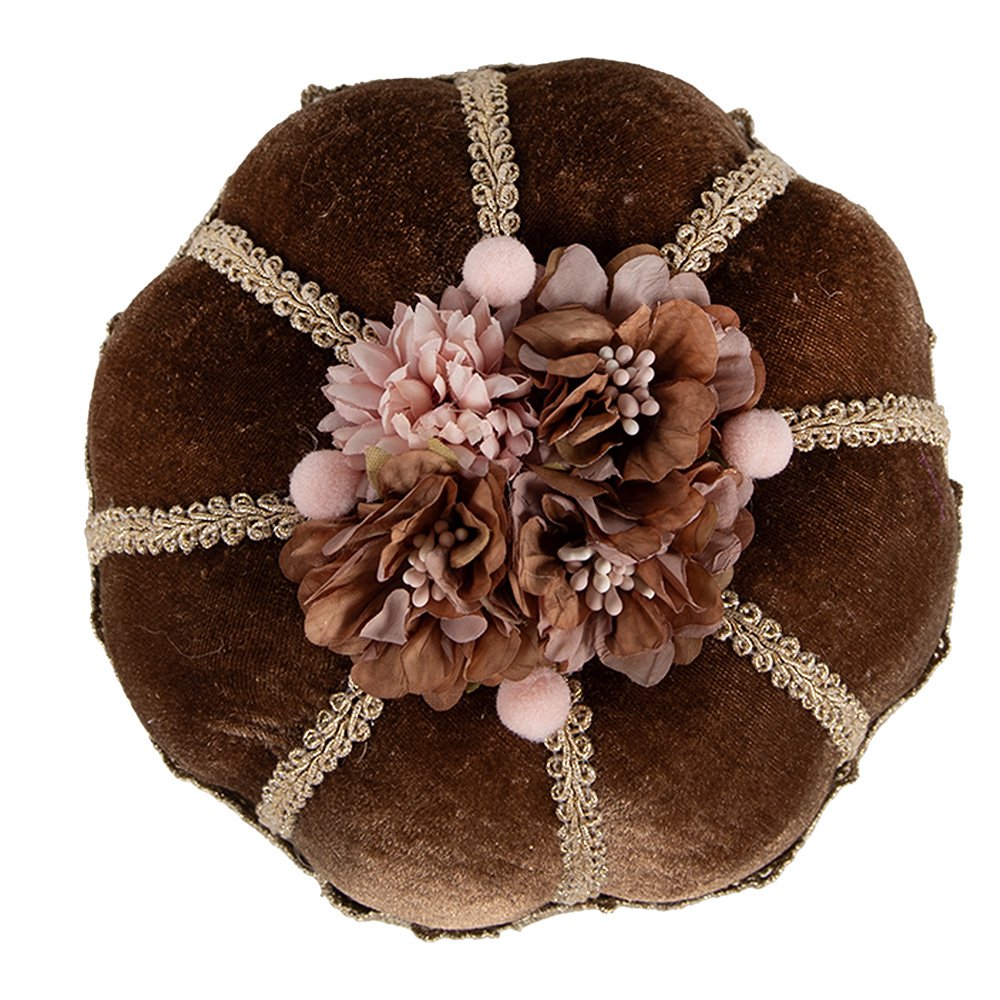 Decoratie Beeld Taart Ø 15x10 cm Bruin Textiel