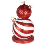 Kerstboom Standaard Ø 55x84 cm Rood Wit Keramisch materiaal