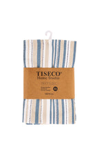 Theedoek multilines - set/4 - 50x70 cm, zwart