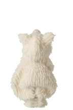 J-Line Kind met schaap - polyester - wit