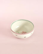 Serving Bowl | Ceramic Floral Decal | Set of 4, 10x5cm