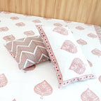 Laken | Katoenen handblok Rajasthani | 3-delige set
