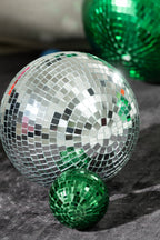 J-Line decoratie Discobal Spiegel - kunststof - zilver - L