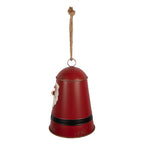 Kerstdecoratie Beeld Bel Ø 17x25 cm Rood Metaal