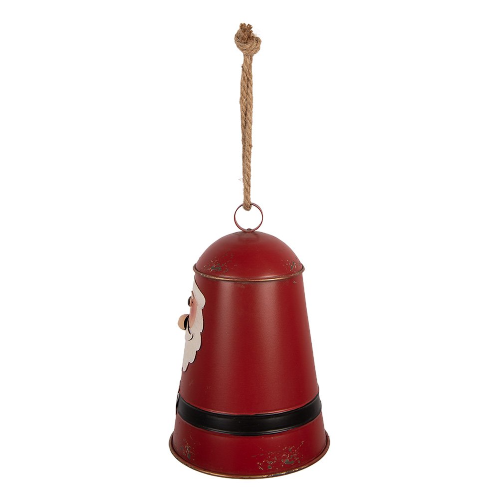 Kerstdecoratie Beeld Bel Ø 17x25 cm Rood Metaal