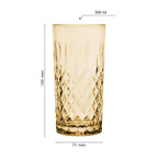 Waterglas 280 ml Bruin Glas Drinkbeker