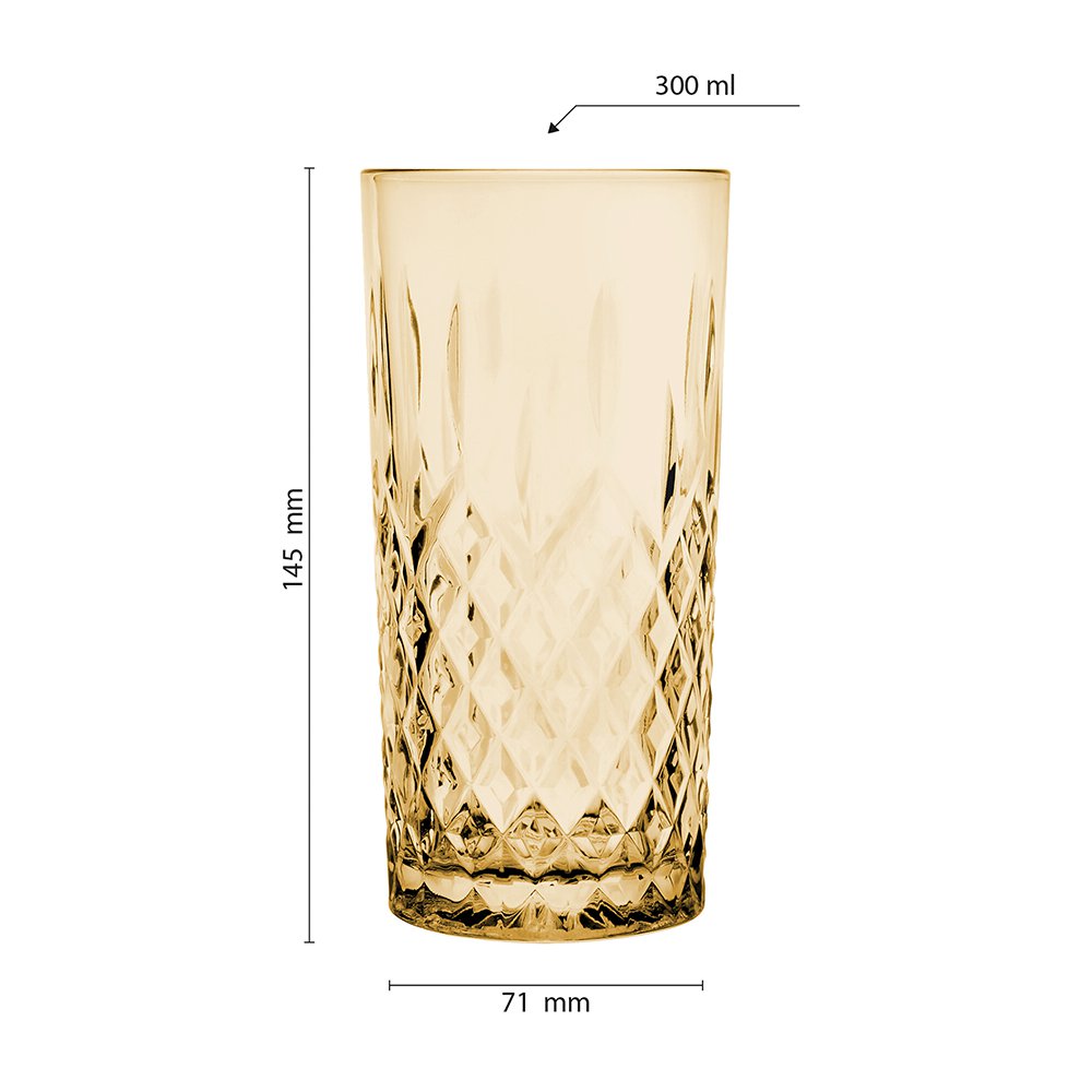 Waterglas 280 ml Bruin Glas Drinkbeker