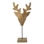 Staand hert mango hout h60 d15x26cm
