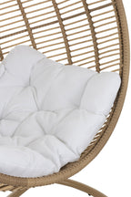 J-Line hangstoel Rond - staal - naturel