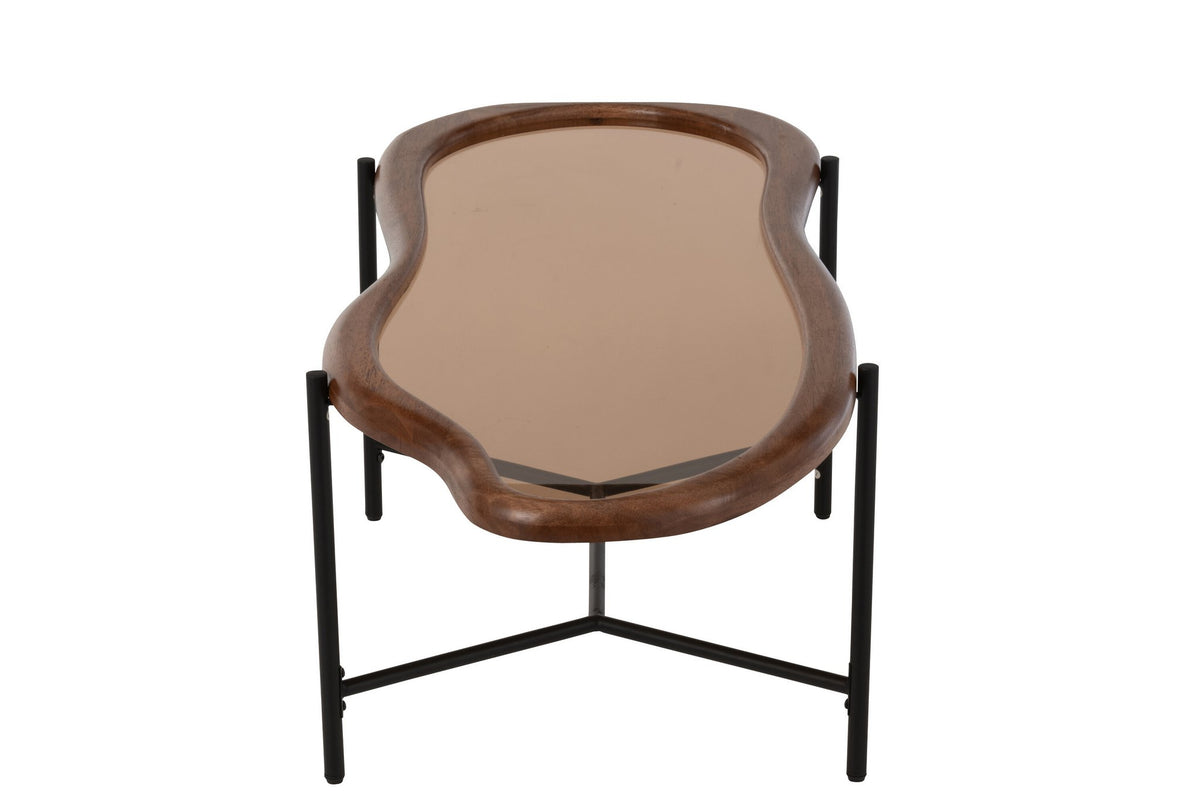 J-Line salontafel Zig - glas - mix