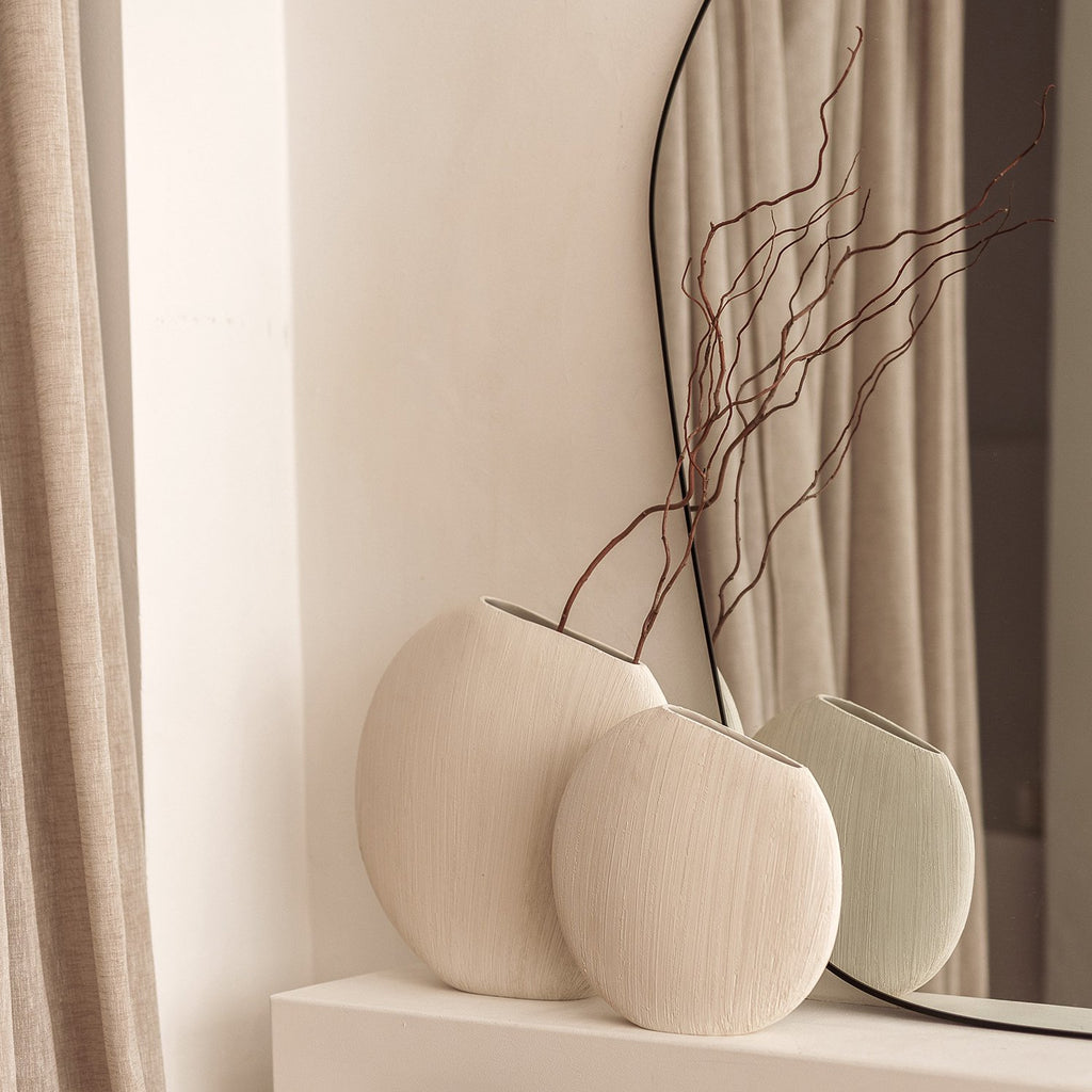 Vaas 40xH39cm beige Vico