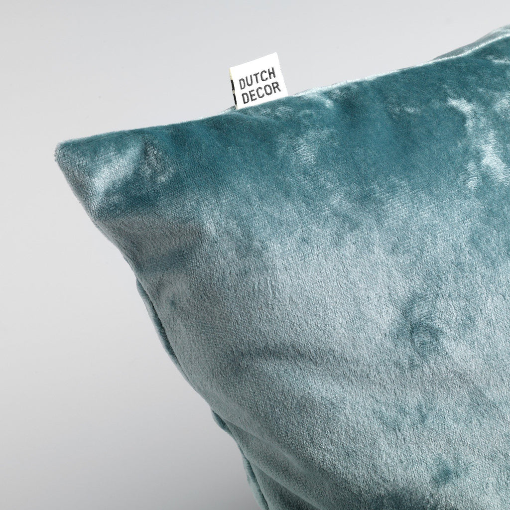 Dutch Decor SKY - Kussen 45x45 cm - Fluweel - Alsemgroen - Groen