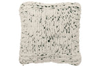 J-Line kussen wit/groen polyester