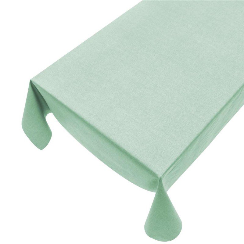 Donja Wasbaar gecoat tafelkleed groen 140cmx20mtr