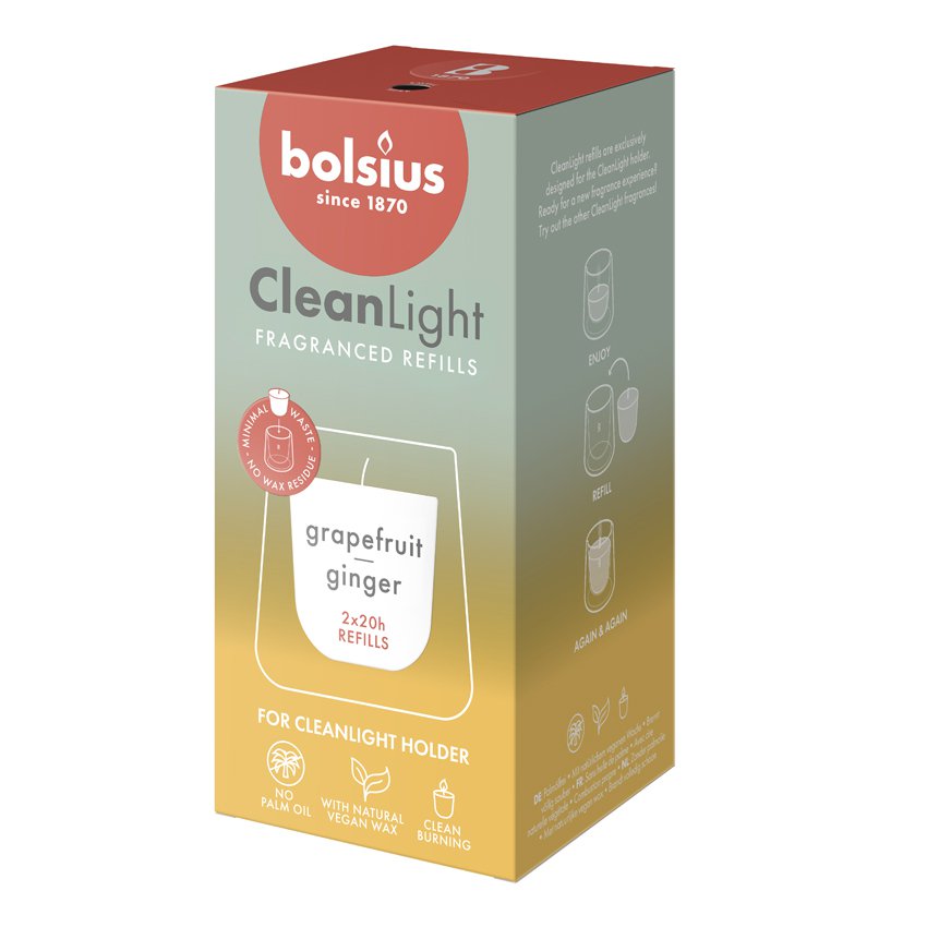 Clean Light navulling 2 pack Grapefruit / Gember