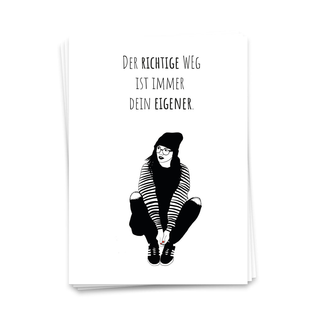 De juiste manier is altijd je eigen ansichtkaart 10 -set