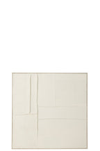 J-Line schilderij Log - canvas/dennenhout - wit