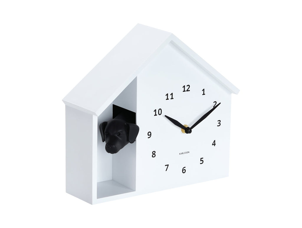 Wandklok Gluren Doggy
